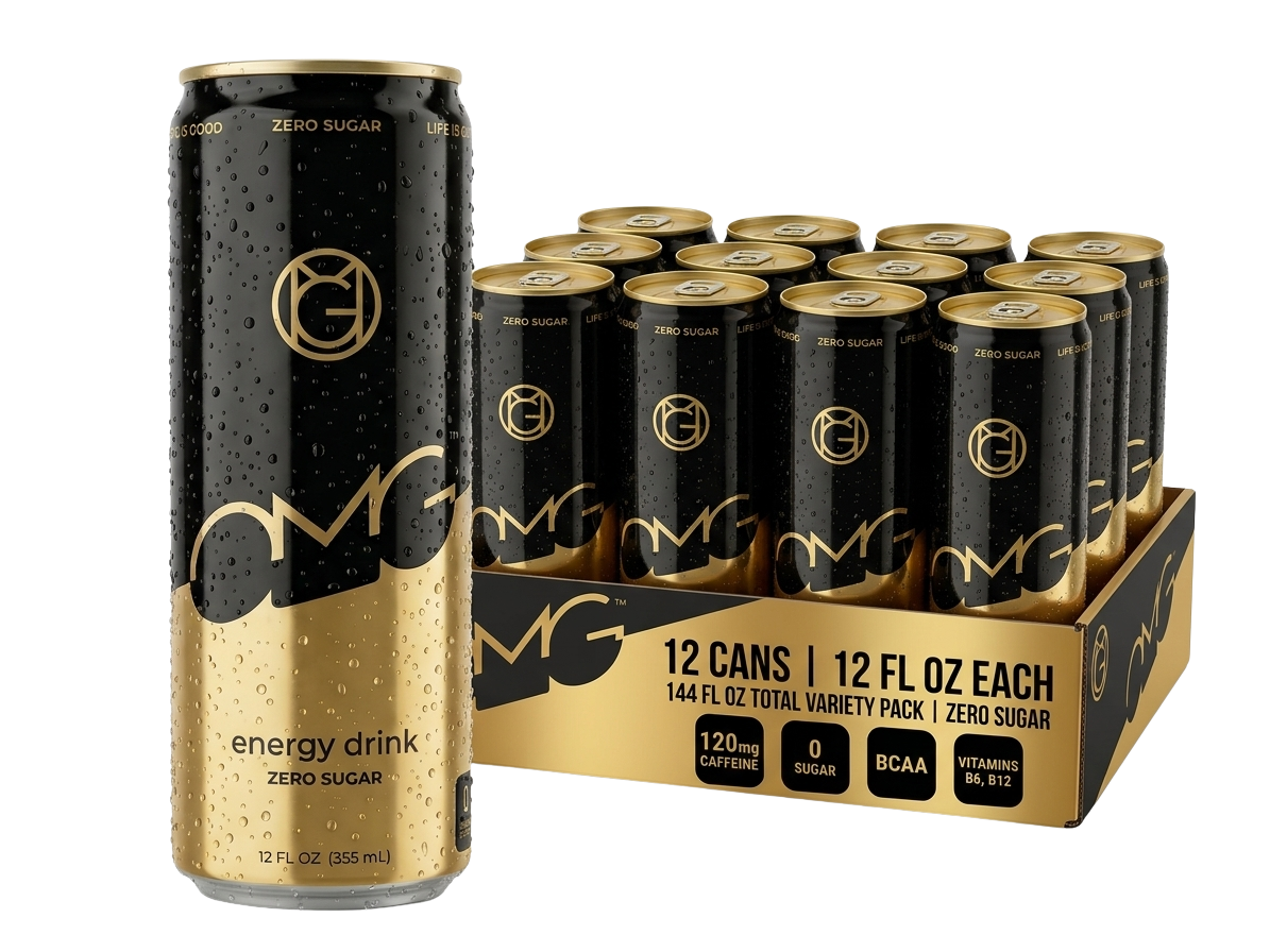 OMG ENERGY DRINK 12 can pack